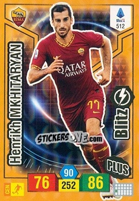 Sticker Henrikh Mkhitaryan - Calciatori 2019-2020. Adrenalyn XL n. 512 - Panini