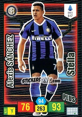Sticker Alexis Sánchez - Calciatori 2019-2020. Adrenalyn XL n. 517 - Panini