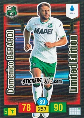 Sticker Domenico Berardi - Calciatori 2019-2020. Adrenalyn XL n. LE-DB - Panini
