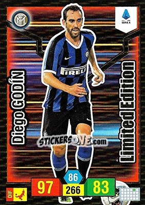 Sticker Diego Godin - Calciatori 2019-2020. Adrenalyn XL n. LE-DG - Panini