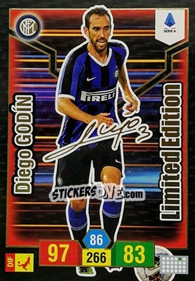 Sticker Diego Godin - Calciatori 2019-2020. Adrenalyn XL n. LE-DGA - Panini