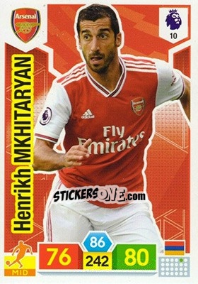 Sticker Henrikh Mkhitaryan - English Premier League 2019-2020. Adrenalyn XL - Panini
