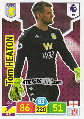 Sticker Tom Heaton - English Premier League 2019-2020. Adrenalyn XL - Panini