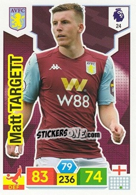 Cromo Matt Targett - English Premier League 2019-2020. Adrenalyn XL n. 24 - Panini