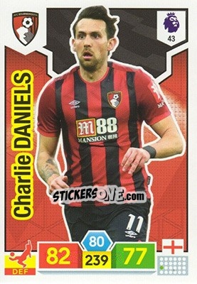 Sticker Charlie Daniels - English Premier League 2019-2020. Adrenalyn XL - Panini