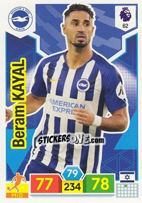 Sticker Beram Kayal - English Premier League 2019-2020. Adrenalyn XL n. 62 - Panini