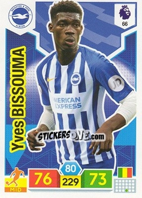 Sticker Yves Bissouma - English Premier League 2019-2020. Adrenalyn XL n. 66 - Panini