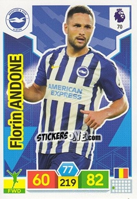 Sticker Florin Andone - English Premier League 2019-2020. Adrenalyn XL n. 70 - Panini