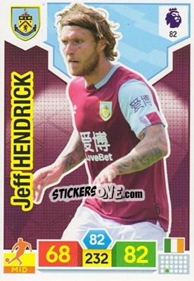 Sticker Jeff Hendrick - English Premier League 2019-2020. Adrenalyn XL - Panini