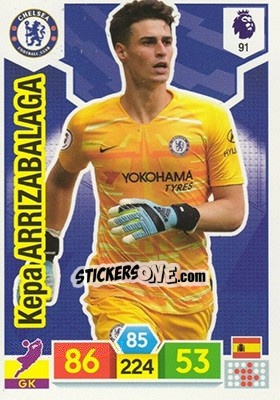 Sticker Kepa Arrizabalaga - English Premier League 2019-2020. Adrenalyn XL n. 91 - Panini
