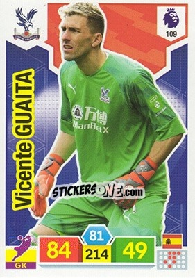 Sticker Vicente Guaita - English Premier League 2019-2020. Adrenalyn XL n. 109 - Panini