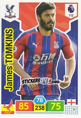 Sticker James Tomkins - English Premier League 2019-2020. Adrenalyn XL n. 112 - Panini