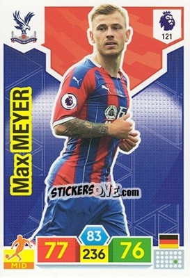 Sticker Max Meyer - English Premier League 2019-2020. Adrenalyn XL - Panini