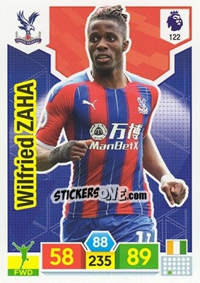 Sticker Wilfried Zaha - English Premier League 2019-2020. Adrenalyn XL n. 122 - Panini
