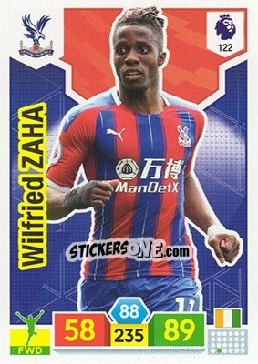 Cromo Wilfried Zaha - English Premier League 2019-2020. Adrenalyn XL - Panini