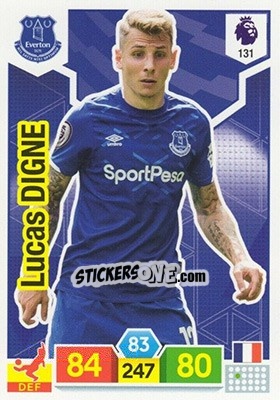 Cromo Lucas Digne - English Premier League 2019-2020. Adrenalyn XL - Panini