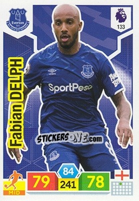 Sticker Fabian Delph - English Premier League 2019-2020. Adrenalyn XL n. 133 - Panini