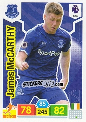 Sticker James McCarthy - English Premier League 2019-2020. Adrenalyn XL n. 134 - Panini