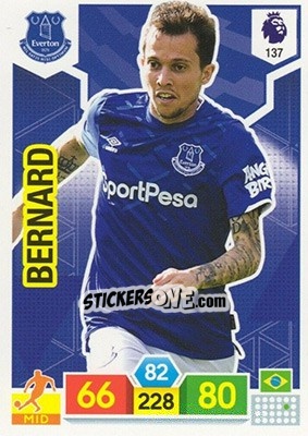 Figurina Bernard - English Premier League 2019-2020. Adrenalyn XL n. 137 - Panini