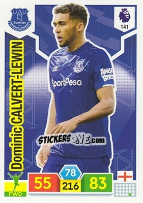 Sticker Dominic Calvert-Lewin - English Premier League 2019-2020. Adrenalyn XL n. 141 - Panini