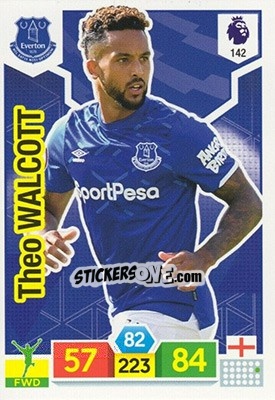Sticker Theo Walcott - English Premier League 2019-2020. Adrenalyn XL n. 142 - Panini