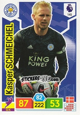 Sticker Kasper Schmeichel - English Premier League 2019-2020. Adrenalyn XL n. 145 - Panini