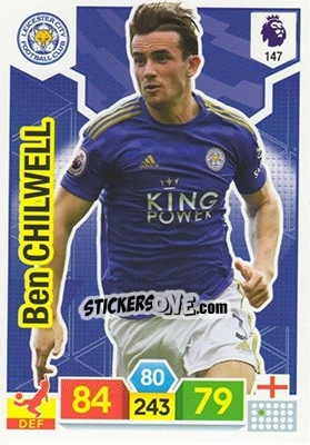 Sticker Ben Chilwell - English Premier League 2019-2020. Adrenalyn XL n. 147 - Panini