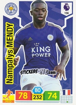 Sticker Nampalys Mendy - English Premier League 2019-2020. Adrenalyn XL n. 156 - Panini