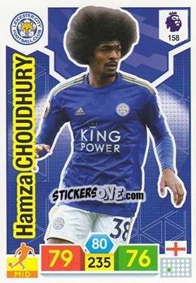 Sticker Hamza Choudhury - English Premier League 2019-2020. Adrenalyn XL n. 158 - Panini
