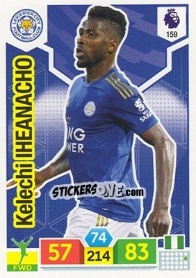Sticker Kelechi Iheanacho - English Premier League 2019-2020. Adrenalyn XL n. 159 - Panini