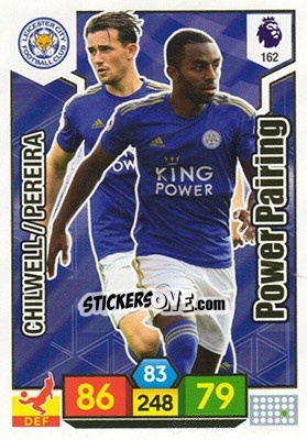 Sticker Ben Chilwell / Ricardo Pereira - English Premier League 2019-2020. Adrenalyn XL n. 162 - Panini