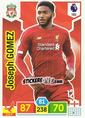 Sticker Joe Gomez - English Premier League 2019-2020. Adrenalyn XL - Panini