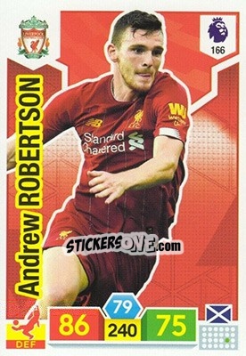 Sticker Andrew Robertson - English Premier League 2019-2020. Adrenalyn XL - Panini