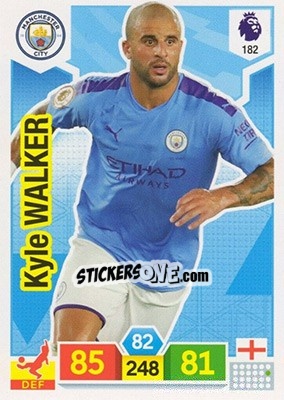 Sticker Kyle Walker - English Premier League 2019-2020. Adrenalyn XL n. 182 - Panini