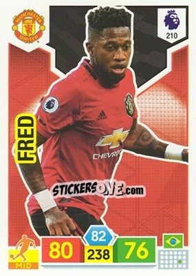 Sticker Fred - English Premier League 2019-2020. Adrenalyn XL n. 210 - Panini