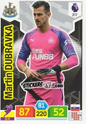 Sticker Martin Dúbravka - English Premier League 2019-2020. Adrenalyn XL n. 217 - Panini