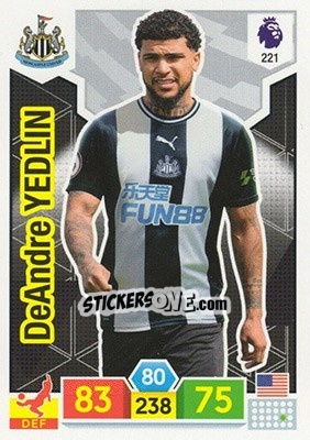 Sticker DeAndre Yedlin - English Premier League 2019-2020. Adrenalyn XL n. 221 - Panini