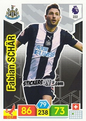 Sticker Fabian Schär - English Premier League 2019-2020. Adrenalyn XL - Panini