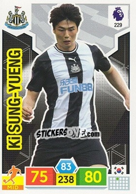 Sticker Ki Sung-Yueng - English Premier League 2019-2020. Adrenalyn XL n. 229 - Panini
