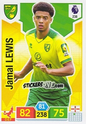 Sticker Jamal Lewis - English Premier League 2019-2020. Adrenalyn XL n. 238 - Panini