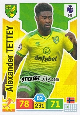 Sticker Alexander Tettey - English Premier League 2019-2020. Adrenalyn XL n. 248 - Panini