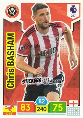 Sticker Chris Basham - English Premier League 2019-2020. Adrenalyn XL n. 257 - Panini