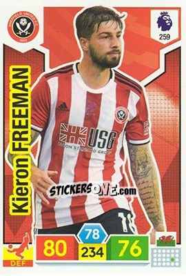 Figurina Kieron Freeman - English Premier League 2019-2020. Adrenalyn XL - Panini