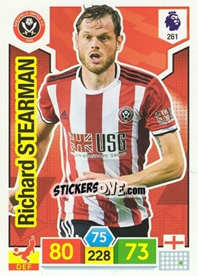 Sticker Richard Stearman - English Premier League 2019-2020. Adrenalyn XL - Panini