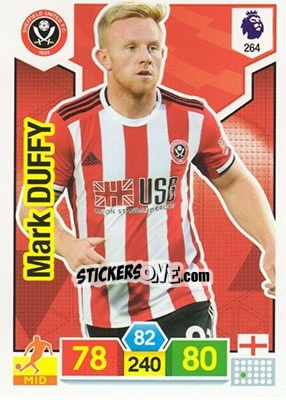 Sticker Mark Duffy - English Premier League 2019-2020. Adrenalyn XL n. 264 - Panini