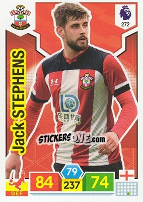 Figurina Jack Stephens - English Premier League 2019-2020. Adrenalyn XL n. 272 - Panini