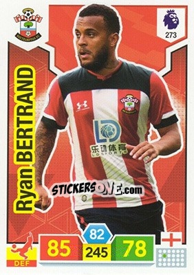 Sticker Ryan Bertrand - English Premier League 2019-2020. Adrenalyn XL n. 273 - Panini