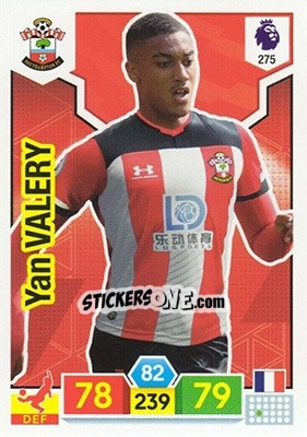 Sticker Yan Valery - English Premier League 2019-2020. Adrenalyn XL n. 275 - Panini