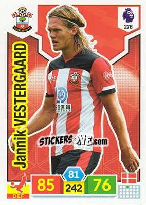 Sticker Jannik Vestergaard - English Premier League 2019-2020. Adrenalyn XL n. 276 - Panini