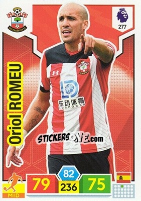 Sticker Oriol Romeu - English Premier League 2019-2020. Adrenalyn XL n. 277 - Panini